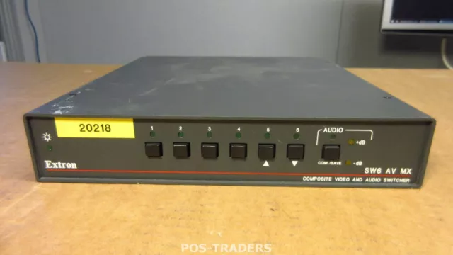 Extron SW6 AV MX - Six Input Dual Output Composite Video and Stereo Audio Switch
