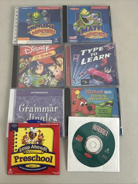 DISNEY LEARNING AGES 4-7 Educational Software CD-ROM Lot Of 8 $24.24 ...