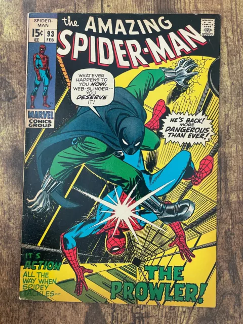 Amazing Spider-Man #93 - GORGEOUS - Prowler - Marvel Comics 1971