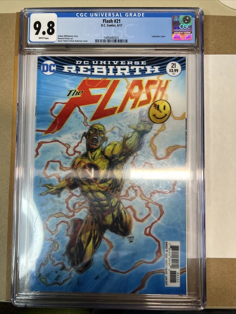 DC Universe Rebirth The Flash #21 CGC 9.8 lenticular CVR