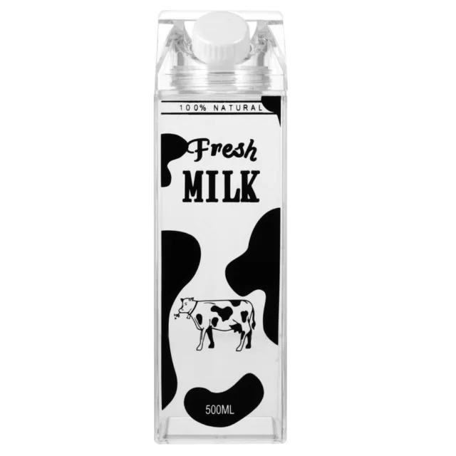 500 Ml Milk Bottle Clear Carton Water Kids Jug Plastic Pitcher with Lid