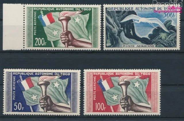 Briefmarken Togo 1957 Mi 241-244 postfrisch Vögel (10256762