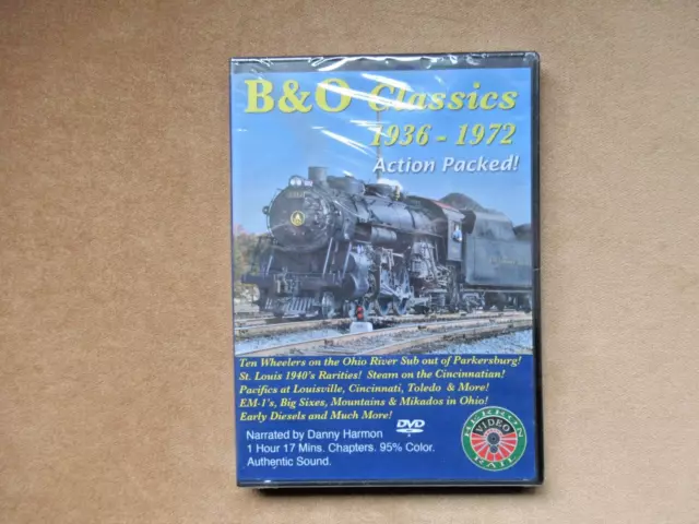 B&O Classics 1936 - 1972 Railroad Video DVD Brand New