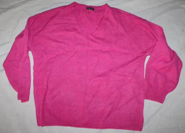 VINCE CAMUTO WOMEN'S V NECK  Pink SWEATER  SIZE L