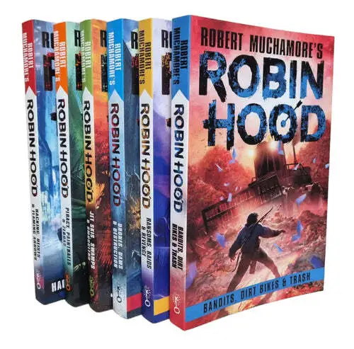 Robert Muchamore's Robin Hood Series 6 Books Collection Set, Paperback NEW