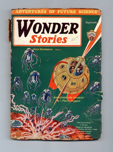 WONDER STORIES PULP 1st Series Nov 1931 Vol. 3 #6 VG $27.00