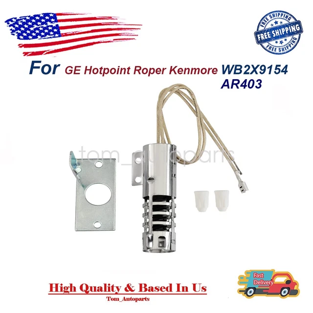 Edgewater Parts WB2X97581, 4342528 Igniter compatible with GE and Whirlpool Gas Range Oven Stove Model# (SF3, FGS, GS3, FGP, SS3, TGS, SS6