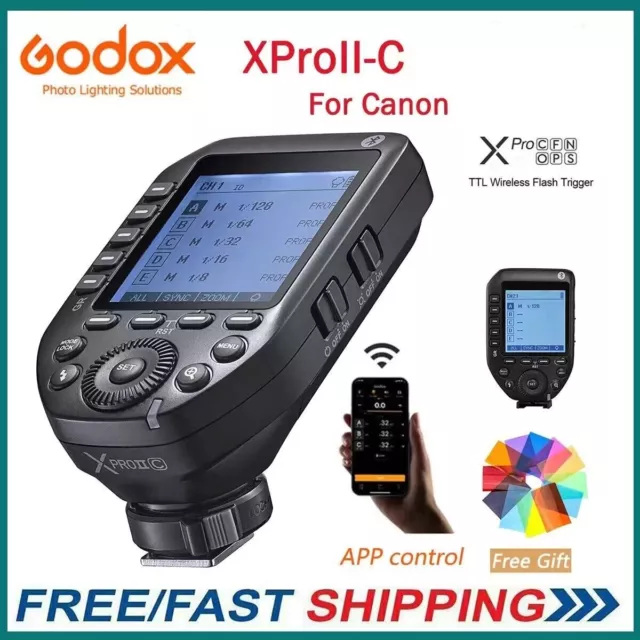 Godox XProII-C XPro II TTL Wireless Flash Trigger Transmitter for Canon Cameras