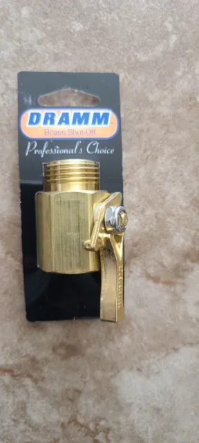 Dramm Watering Tools 12353 Heavy-Duty Brass Shut-Off Valve