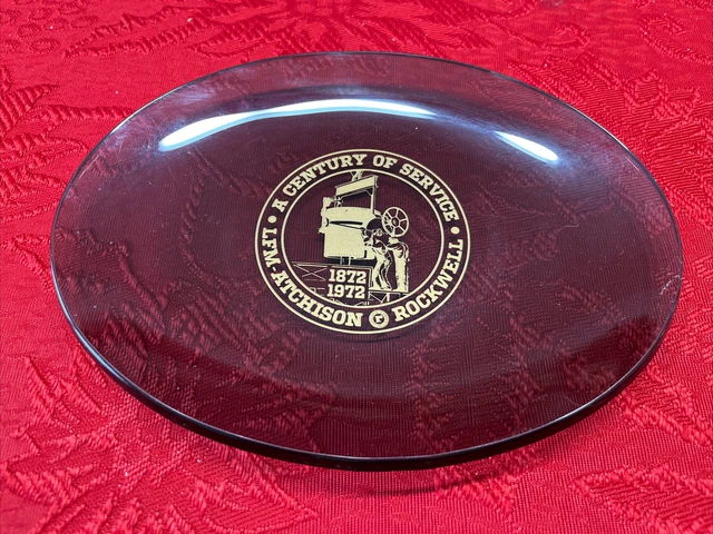 Railroad Atchison Rockwell Topeka Century Of Service 1872-1972 Dish Tray SanteFe