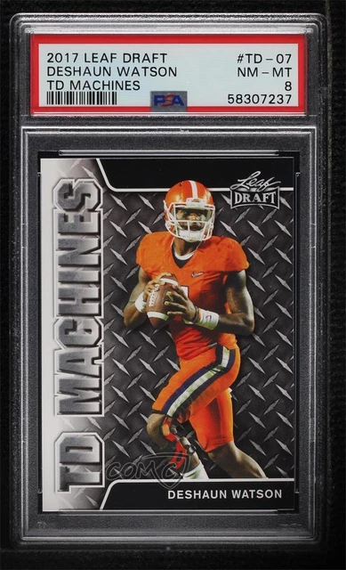 2017 Leaf Draft TD Machines Deshaun Watson #TD-07 PSA 8 Rookie RC