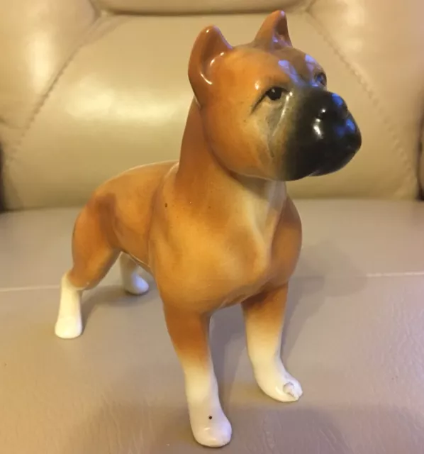 Sylvac English Pottery Boxer Dog 176 Canine Ornament Figurine Statue Collectible