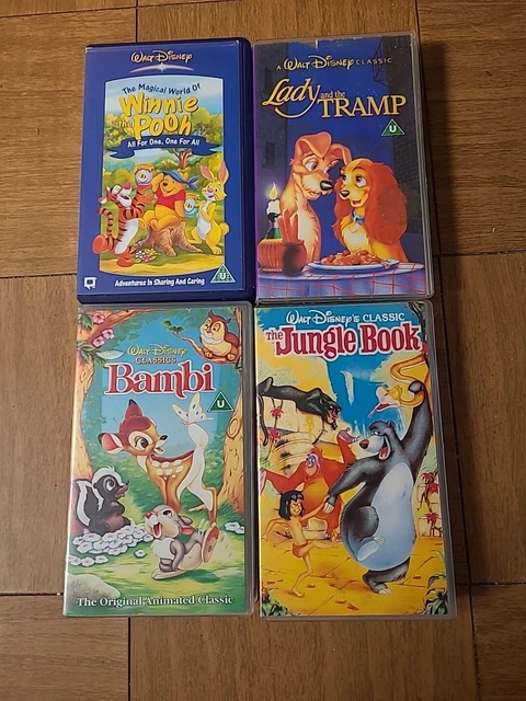 WALT DISNEY VHS Videos 4 Classic Videos Vgc £3.00 - PicClick UK