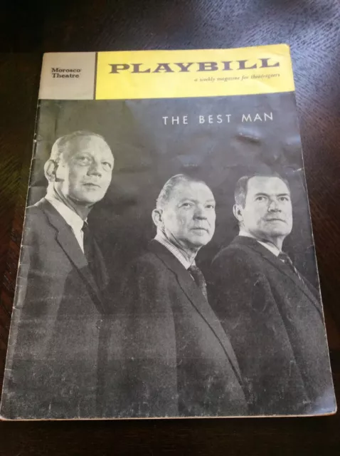 Playbill - Morosco Theatre - The Best Man - January 1961 Vol. 5 # 1