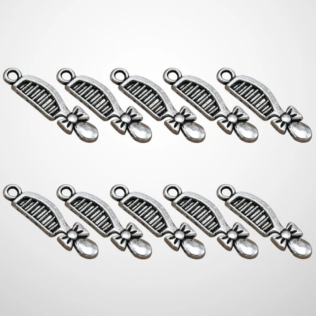 20 pièces alliage peigne pendentif breloques bricolage fabrication de bijoux