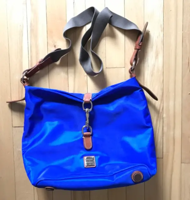 Dooney & Bourke Blue  Nylon Annie Sac Crossbody handbag