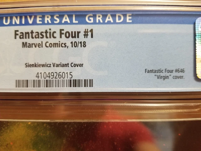 Fantastic Four #1 Cgc 9.8 Bill Sienkiewicz Doctor Doom Virgin Variant 2018 2