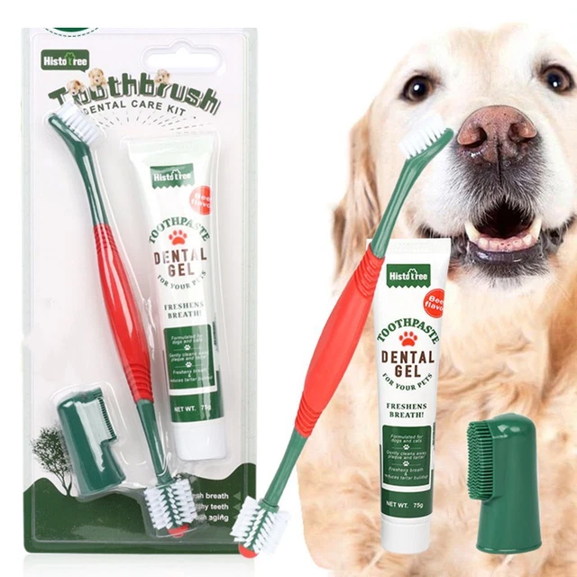 Juego de cepillo de dientes de pasta de dientes Cepillo de 360 grados Pet Perro