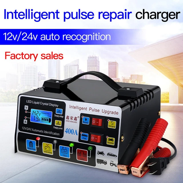 HEAVY DUTY SMART Car Battery Charger Automatic Pulse Repair Trickle 12V/24^ £19.52 PicClick UK