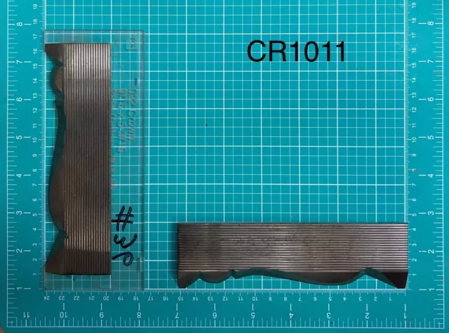 5/16 Corrugated High Speed Steel Molding Knives - Crown Molding Profile -