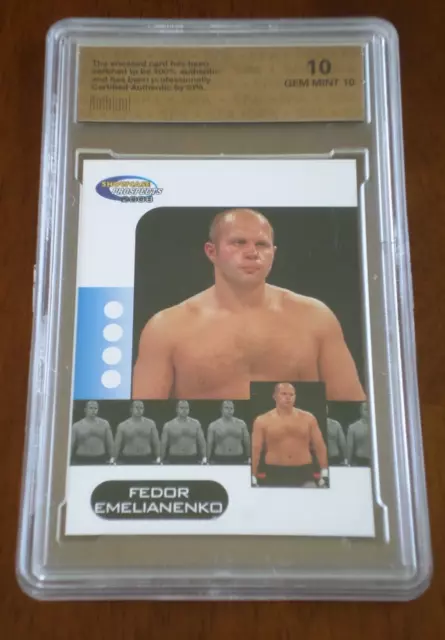 Rare Spa 2008 Pride Former Hw Champ Fedor Emelianenko Showcase Prospect Mma Goat