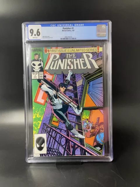 Punisher #1 CGC 9.6 White Pages Marvel Comics 1987 Key 1st Unlimited Series