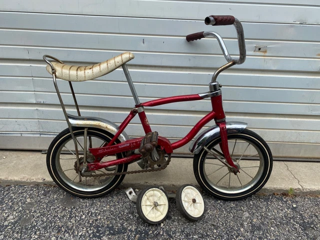 Vintage Schwinn Lil Tiger Stingray Original Red 12" Bicycle w/ Training Wheels Vintage Schwinn Lil Tiger Stingray Original Red 12" Bicycle w/ Training Wheels