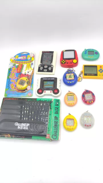 Lot 12 Tamagotchi pak pak man epoch P1/P2  Virtual pets Untested Junk bandai