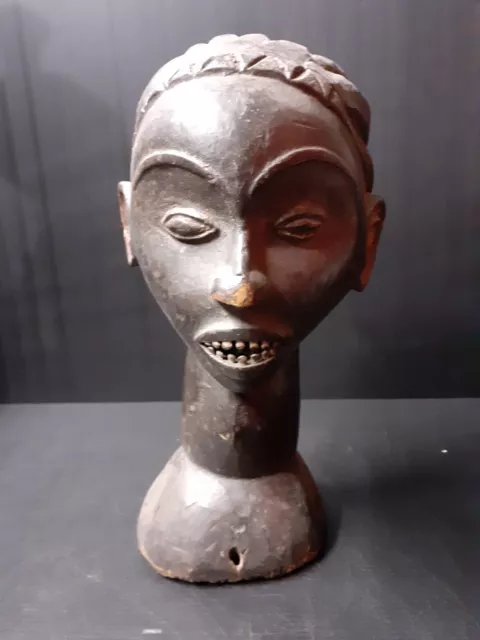 Masque Ekoi Nigeria Art Tribal Africain Ancien Statuette Africaine Masque