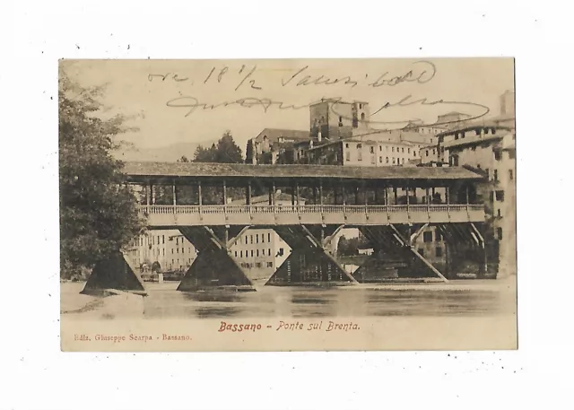 VICENZA (0498) - BASSANO, Ponte sul Brenta - Fp/Vg 190?