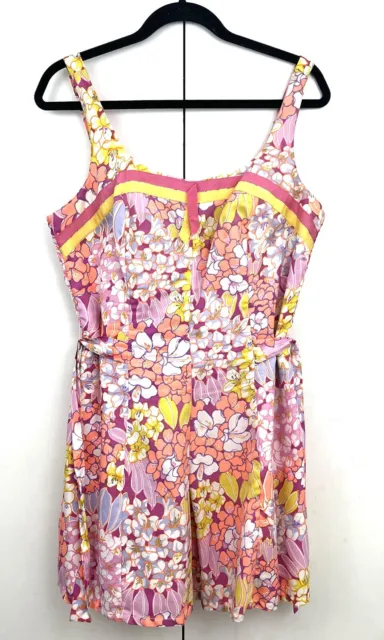 Abercrombie & Fitch VTG 60S? Mini Dress Womens 8 floral multicolor bustier RARE