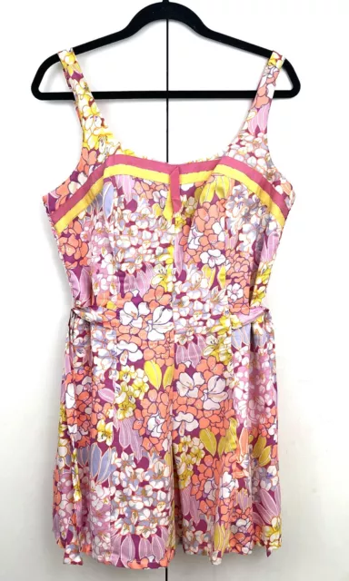 Abercrombie & Fitch VTG 60S? Mini Dress Womens 8 floral multicolor bustier RARE
