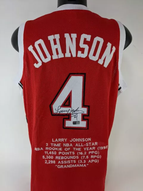 Larry Johnson Autographed Signed UNLV Runnin Rebels Custom Jersey (Tristar)