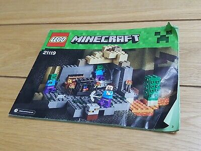 Lego 21119 Minecraft le donjon instruction booklet-ENVOI GRATUIT!