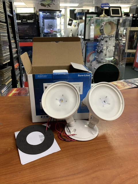 Luce Di Emergenza LED Sure Lites Cooper Eaton AEL2 Nera