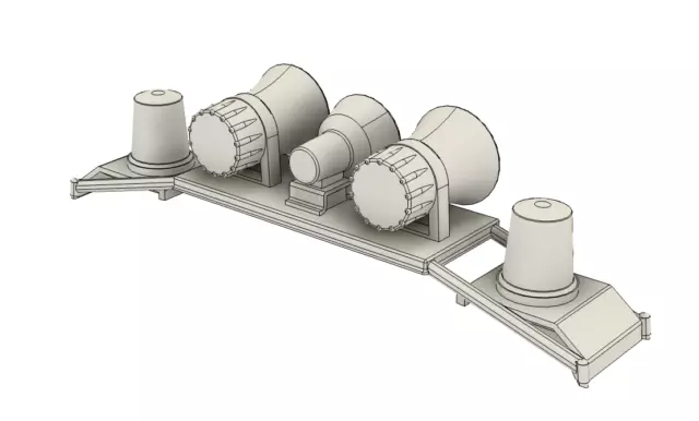 Blaulichtbrücke Wartburg Volkspolizei  1:87 Modell Bausatz 3D Druck DDR GDR 2