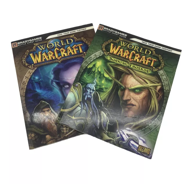 World of Warcraft Strategy Guide & Burning Crusade,  BradyGames (PC) Book Bundle