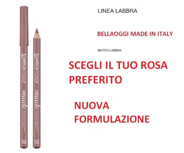 Matita Contorno Labbra Rosa Nude Bellaoggi Make Up Bella Oggi Linea Labbra