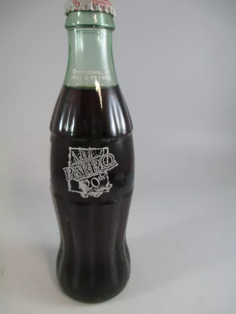 Coca-Cola 20th Annual International BBQ Festival Owensboro KY Bottle 1998