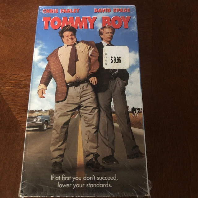 TOMMY BOY VHS Vintage 1995 Chris Farley David Spade Shrink Wrap Open