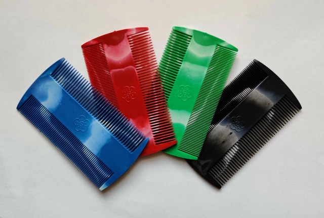Hair Lice Nit Flea Comb Double Sided Plastic Fine Teeth Head Combs Adults Kids 2
