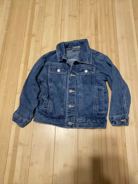 Harley Davidson Denim Jean Jacket Kids 4 5 Boys Girls Youth Blue Biker 4/5