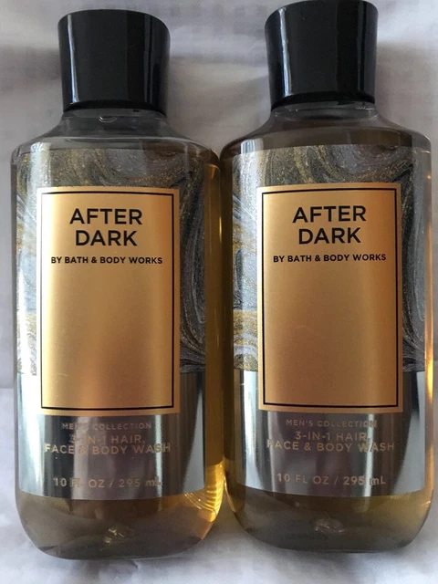 BATH & BODY WORKS After Dark 3-In-1 Hair, Face & Body Wash 10 OZ x 2 New