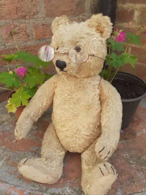 Antique vintage Steiff mohair traditional Collectors 17" Jointed Teddy bear