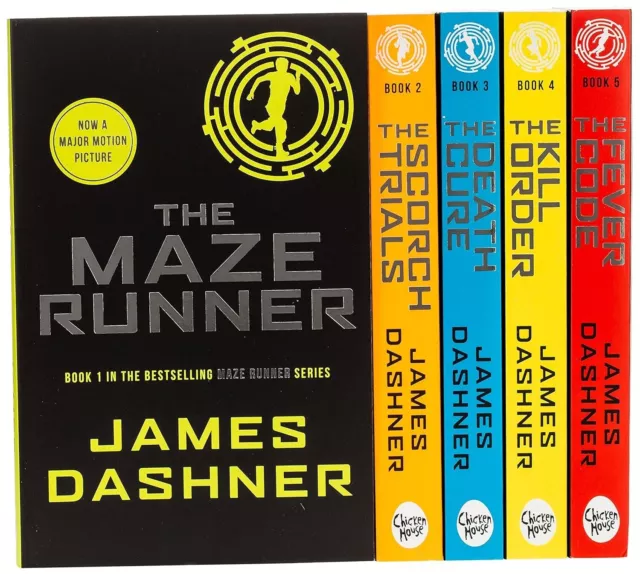 Maze Runner Classic X 5 Books, James Dashner Novel Series 1# Movie Scorch Trials