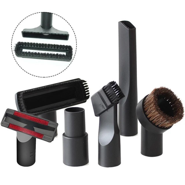 McFilter | Lot de 6 buses pour aspirateur Miele S8340 PowerLine et S8730, raccord 32/35 mm, avec brosse pour meubles, brosse à coussins, suceur plat, adaptateur McFilter | Lot de 6 buses pour aspirateur Miele S8340 PowerLine et S8730, raccord 32/35 mm, avec brosse pour meubles, brosse à coussins, suceur plat, adaptateur