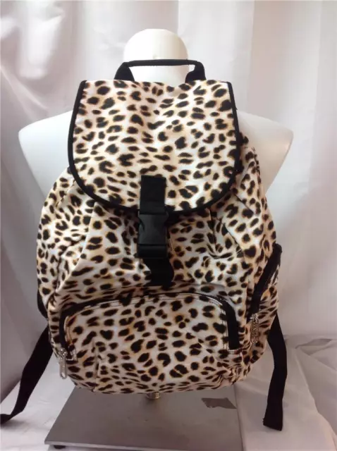 VICTORIAS SECRET LEOPARD Animal Print Backpack Tote Bag New $59.99 -  PicClick