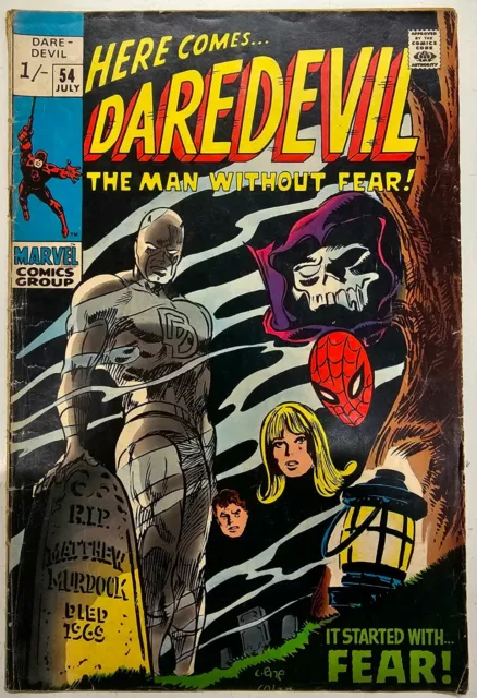 Marvel Comics Silver Age Daredevil Key Issue 54 Higher Grade GD/VG 1st Mr Fear
