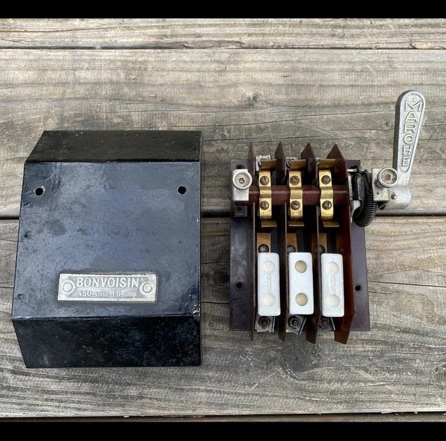 VINTAGE BONVOISIN (1930) manual circuit breaker 58.69 PicClick
