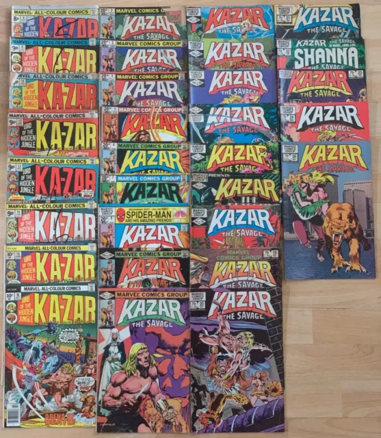 Marvel Kazar 1970s/1980s Ungraded Bundle